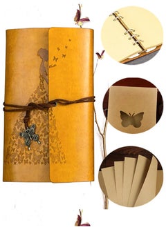 SCIENISH SCIENISH Password Notebook Business Premium Leather Diary Notebook with Coded Lock Gift  - Image 1