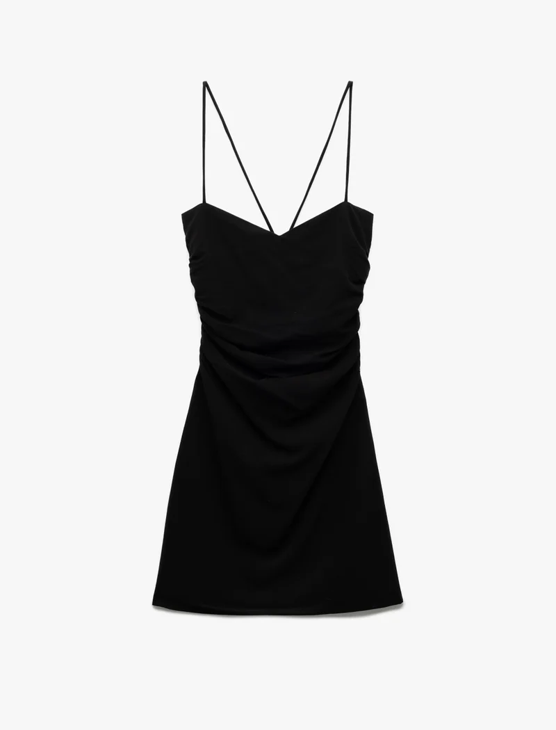 كوتون Strappy Mini Dress