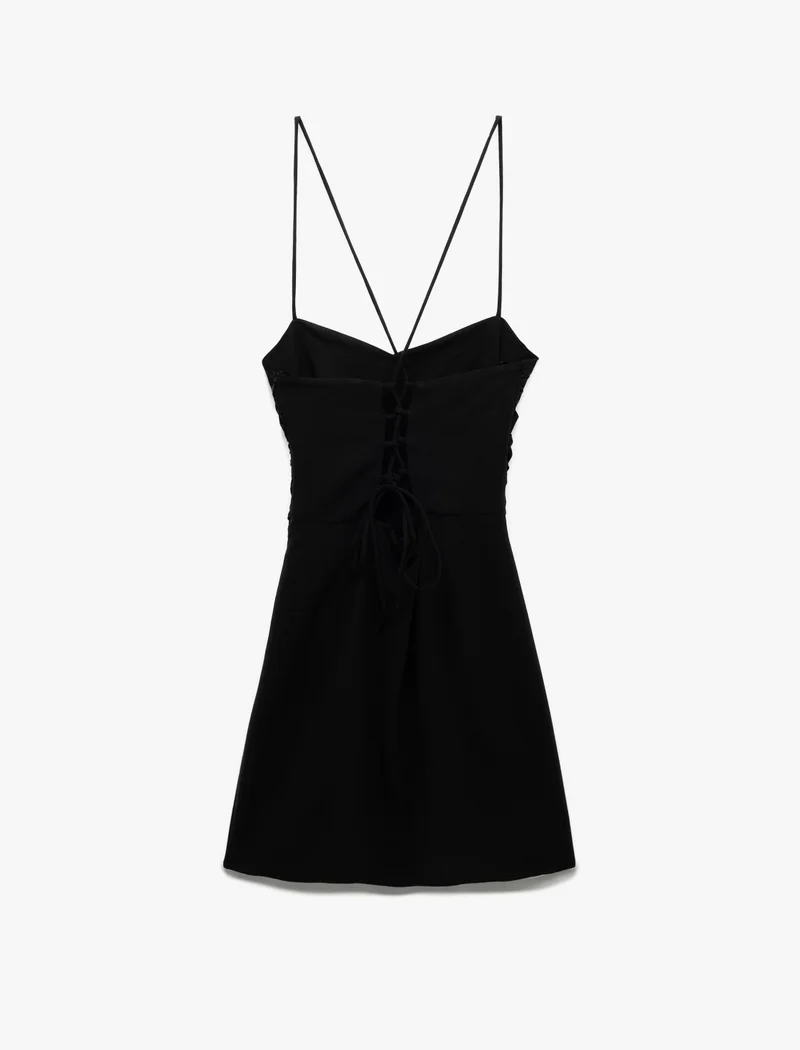 كوتون Strappy Mini Dress