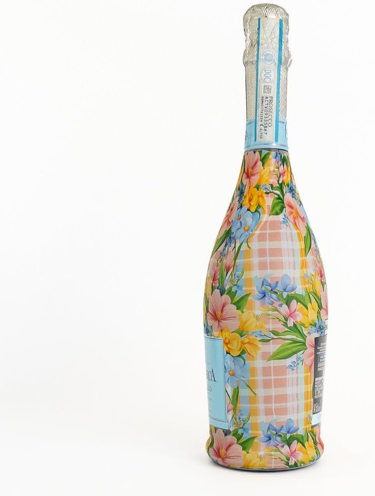 beaubottles غطاء ملصق النبيذ المخصص من بيو بوتلز لزجاجة الشمبانيا لا ماركا 750 مل - ملصقات زجاجات النبيذ الشخصية لحفلات الزفاف، الفعاليات والهدايا - تطبيق سهل للانكماش - Image 1