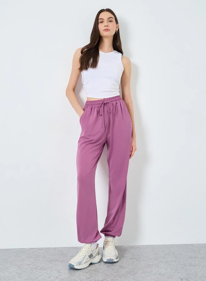 Take Two Take Two Women Purple Wide Leg Joggers