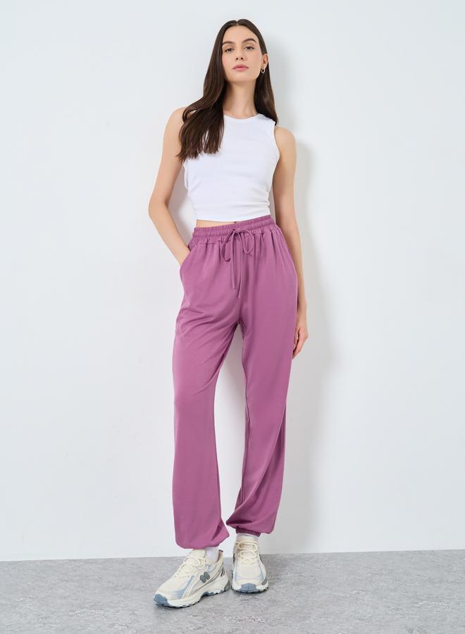 تايك تو بنطال جوغر بقصة أرجل واسعة - Image 1