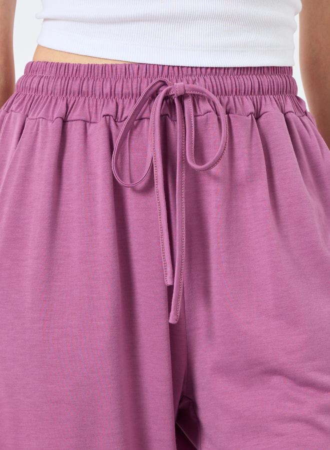 تايك تو بنطال جوغر بقصة أرجل واسعة - Image 3