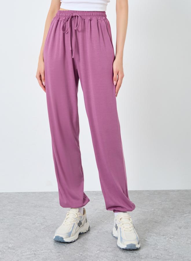 تايك تو بنطال جوغر بقصة أرجل واسعة - Image 2