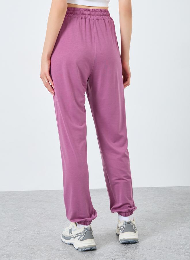 تايك تو بنطال جوغر بقصة أرجل واسعة - Image 4