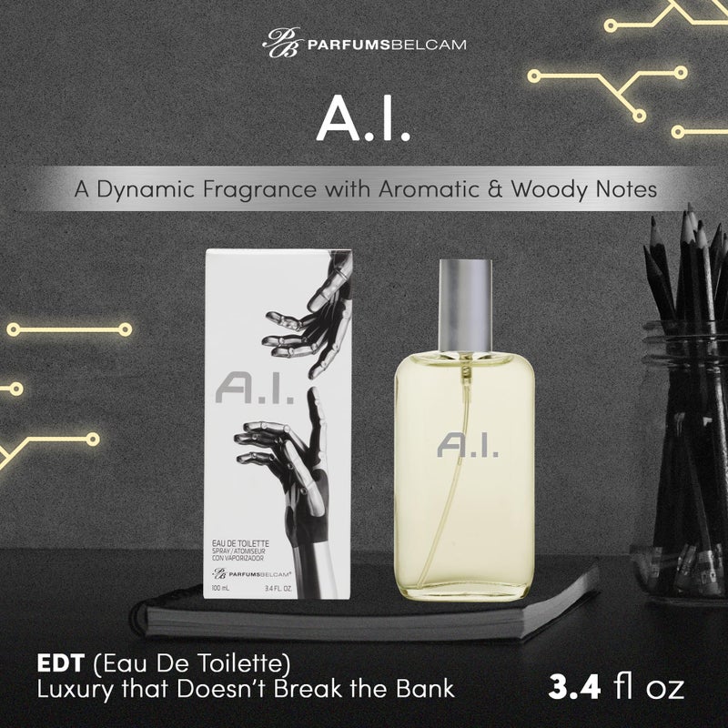 PB ParfumsBelcam PB بارفومز بيلكام A.I. بخاخ ماء تواليت، نسختنا من EDT مصمم، 100 مل - Image 2