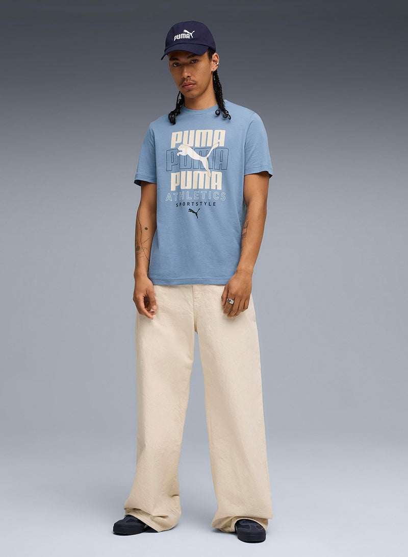 PUMA Men's Graphic Stacked Tee - Image 3