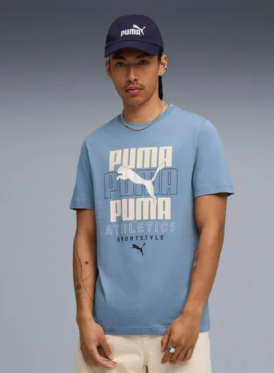 PUMA Men's Graphic Stacked Tee