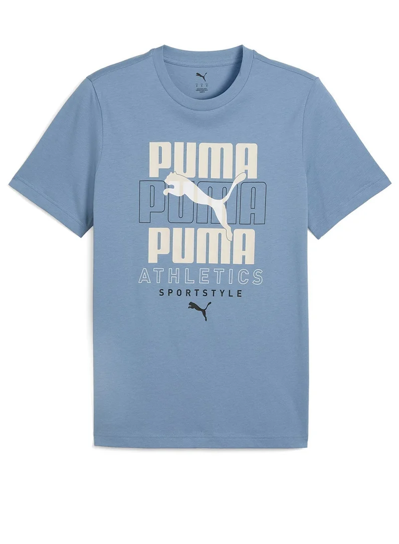 PUMA Men's Graphic Stacked Tee