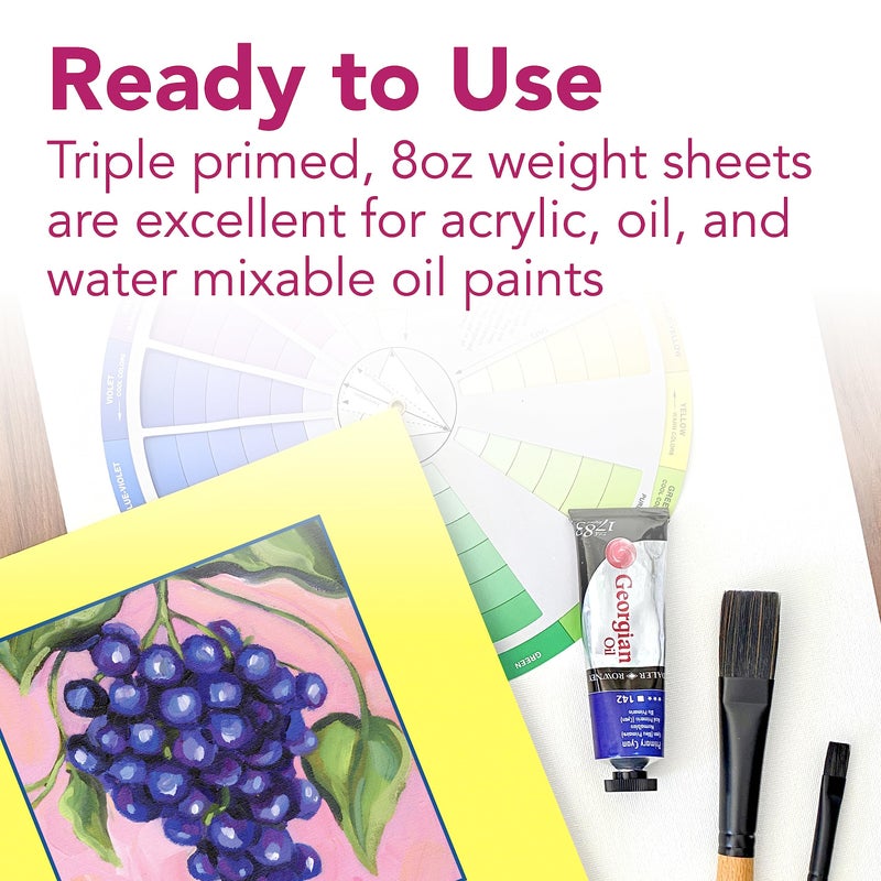 Strathmore 300 Series, Canvas Pad, 9x12 inch, 10 Sheets â€“ Triple Primed, 100% Cotton Canvas, Plein Air Artists, Acrylic Paint and Oil Paint - Image 3