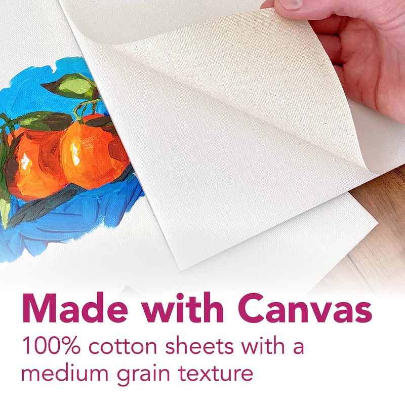 Strathmore 300 Series, Canvas Pad, 9x12 inch, 10 Sheets â€“ Triple Primed, 100% Cotton Canvas, Plein Air Artists, Acrylic Paint and Oil Paint - Image 2