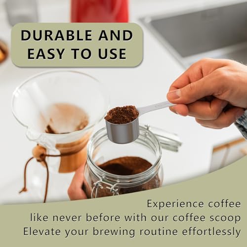 LEIFENY 1PCS 2 Tablespoon(2tbsp, 30ml, 1/8cup) Coffee Scoop, Long Handle Measuring Spoon, Stainless Steel Scooper - Image 4