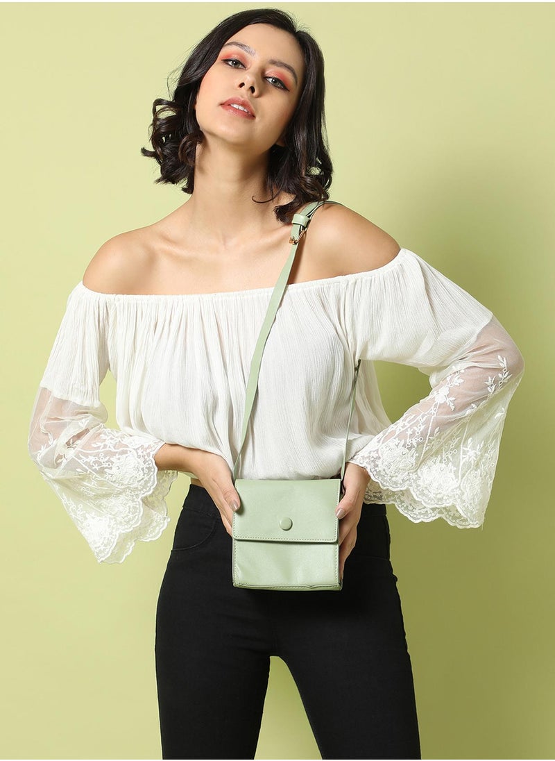 Haute Sauce - Galina Green Cross Body Bag - Image 1