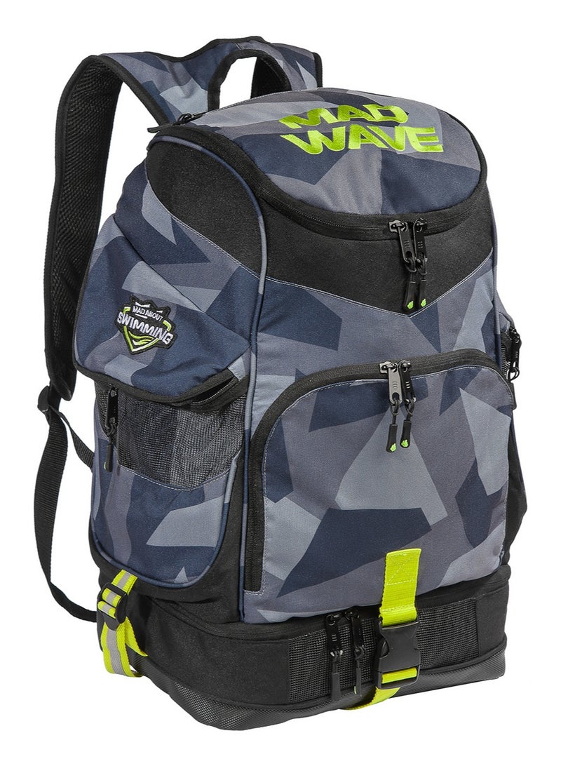 ماد ويف حقيبة ماد ويف للجنسين من ماد تيم كولورز الرياضية والسفر - حقيبة ظهر متينة للصالة الرياضية والسباحة، لون رمادي - Image 1