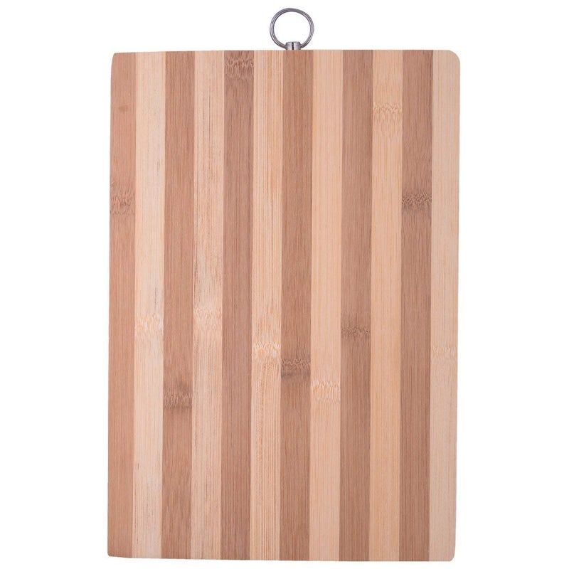 Truvic Wooden Bamboo Kitchen ChoppingCuttingSlicing Board with Holder for Fruit VegetablesColor in Photo Wooden 29 x 20 x 18cm - Image 3
