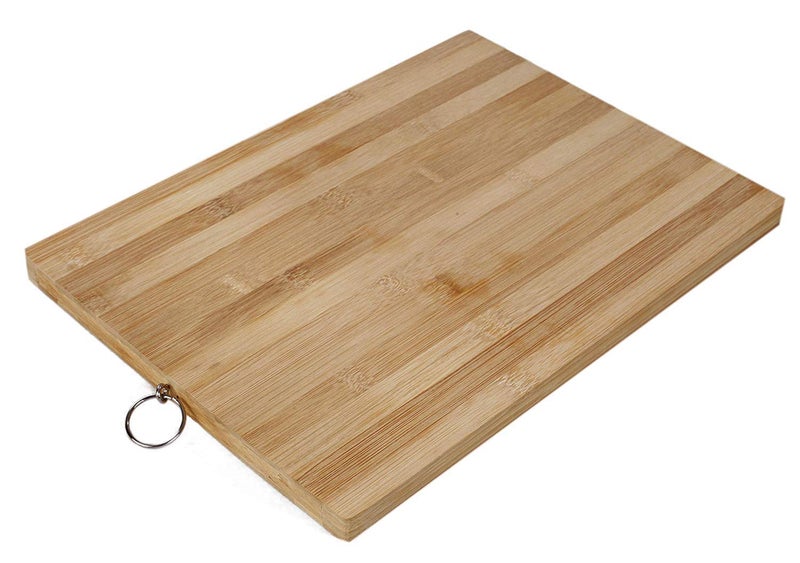 Truvic Wooden Bamboo Kitchen ChoppingCuttingSlicing Board with Holder for Fruit VegetablesColor in Photo Wooden 29 x 20 x 18cm - Image 4