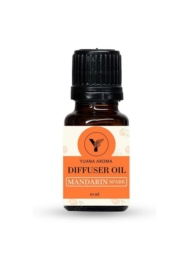يوانا زيت موزع الروائح العطرية Yuana Aroma MANDARIN SPARK | لجميع أنواع موزعات الروائح العطرية | للاستخدام في المنزل والمكتب والصالة الرياضية | طبيعي ونقي | 10 مل 