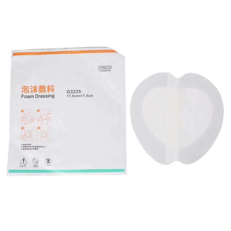 Foam Wound Dressing: Self-Adhesive, Waterproof Top Film - High Absorption Capacity, Gentle Adhesive for Wound Care, Hard to Dress Areas, Faster Healing - Image 1