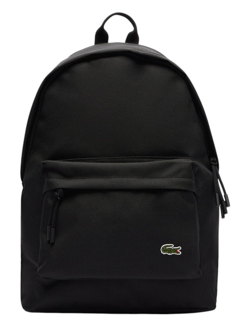 LACOSTE Unisex Neocroc Canvas Backpack Black - Image 1