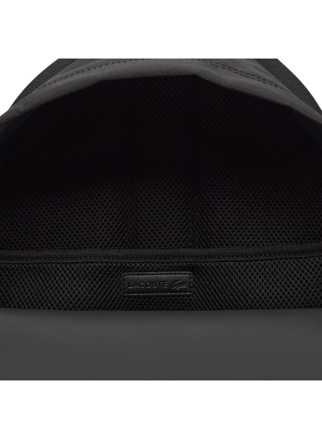 LACOSTE Unisex Neocroc Canvas Backpack Black - Image 4