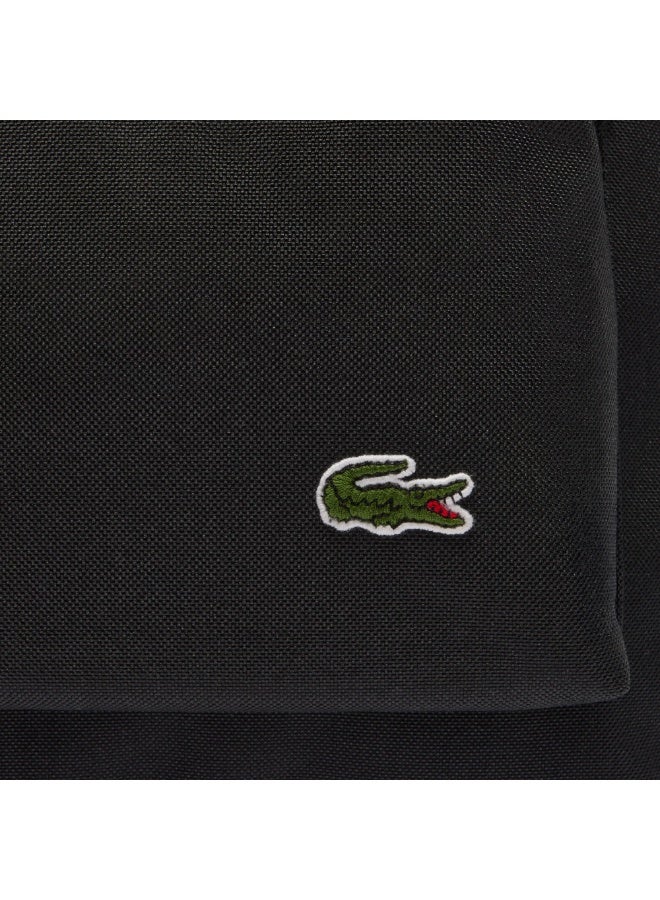 LACOSTE Unisex Neocroc Canvas Backpack Black - Image 5
