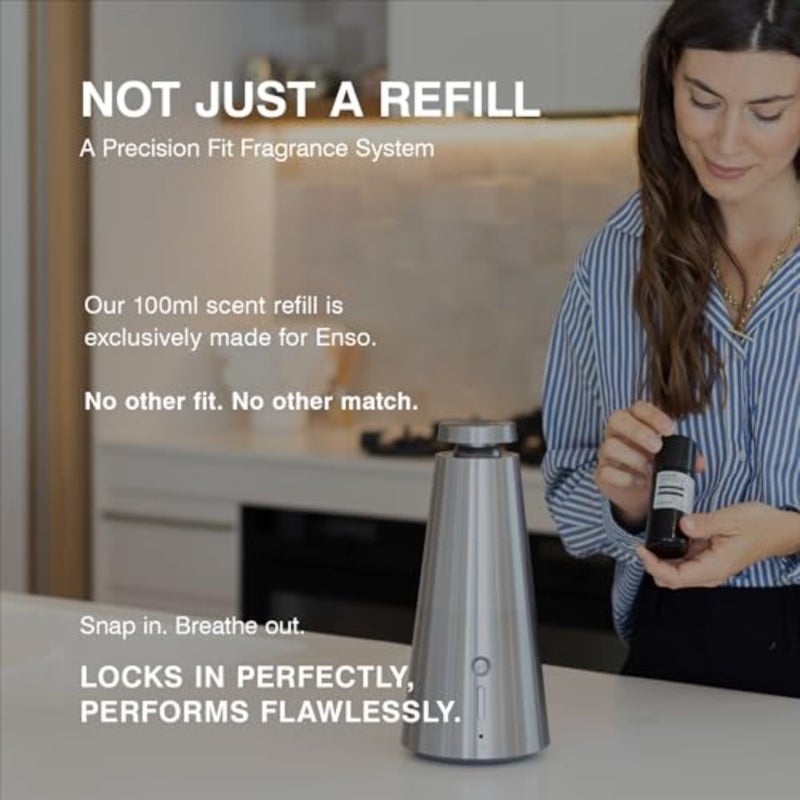 عبوة زيت عطر العنبر الملكي لموزع الروائح العطرية إنسو 100 مل، رائحة مميزة مع البرغموت والورد والتونكا، مزيج رائع من الأزهار والعنبر والأخشاب المخملية للمنزل الراقي - Image 4