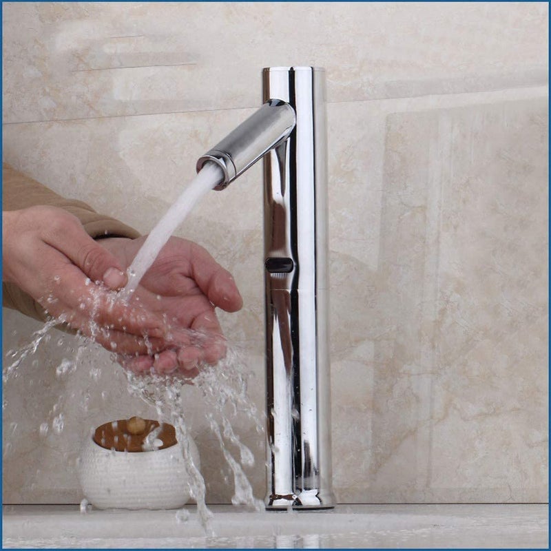 DOLPHY صنبور حوض الحمام الأوتوماتيكي من دولفي مع مستشعر مثبت على السطح من النحاس الصلب مع صندوق التحكم - Image 4