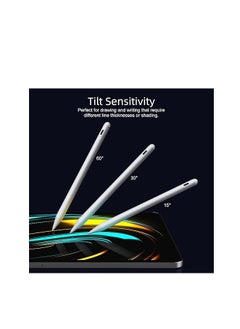 ماركة غير محددة قلم iPad 【رقم 1 في المبيعات في الولايات المتحدة】 قلم ستايلس لجهاز iPad من الجيل التاسع والعاشر - قلم نشط بشحن سريع 2X متوافق مع أجهزة Apple iPad Pro 11"/12.9"/M4، iPad Air 3/4/5/M2، iPad 6-10، iPad Mini 5/6 Gen 2018-2024  - Image 2