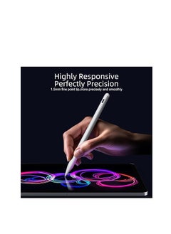 ماركة غير محددة قلم iPad 【رقم 1 في المبيعات في الولايات المتحدة】 قلم ستايلس لجهاز iPad من الجيل التاسع والعاشر - قلم نشط بشحن سريع 2X متوافق مع أجهزة Apple iPad Pro 11"/12.9"/M4، iPad Air 3/4/5/M2، iPad 6-10، iPad Mini 5/6 Gen 2018-2024  - Image 4
