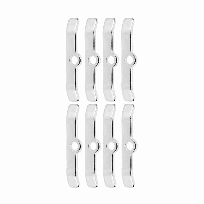 8pcs Chrome Valve Cover Hold-Down Tabs Spreader Bars Fit for Chevy 283 305 327 350 Silver - Image 4
