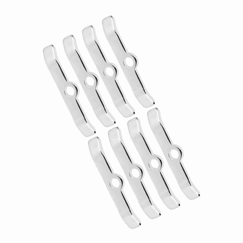 8pcs Chrome Valve Cover Hold-Down Tabs Spreader Bars Fit for Chevy 283 305 327 350 Silver - Image 5