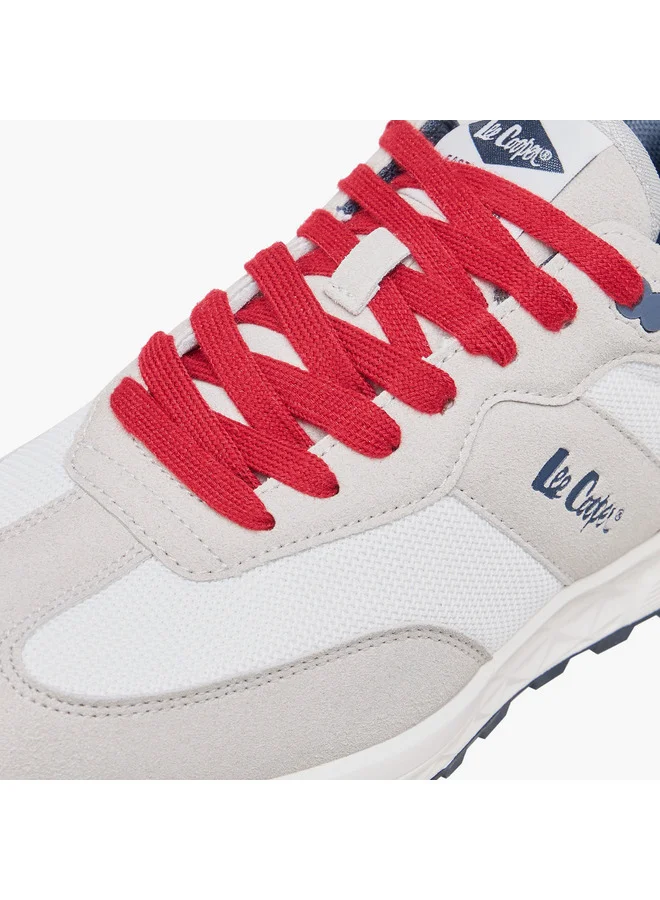 Lee Cooper Women's Logo Detail Sneakers with Lace-Up Closure