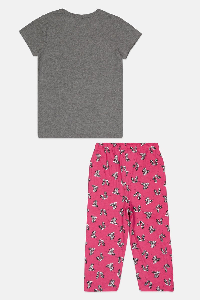 Zivame By Rosaline Kids Girl 2 Pcs Set Graphic Print Pajama, Multicolor - Image 2