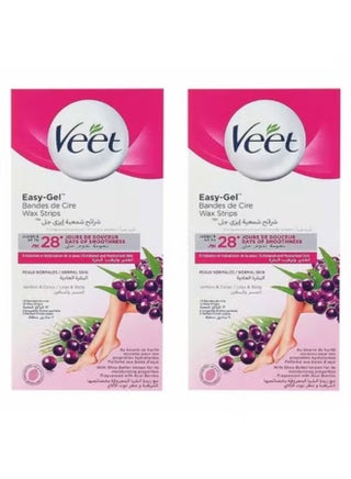 Veet Hair Removal Wax Stripes For Normal Skin (2PC)