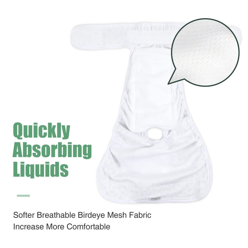 Wegreeco Washable Diapers for Female Dogs (3 Pack) - Highly Absorbent, for Dogs in Heat or Excitable Urination (Blue, Green, Red Plaid, Small) - Image 5