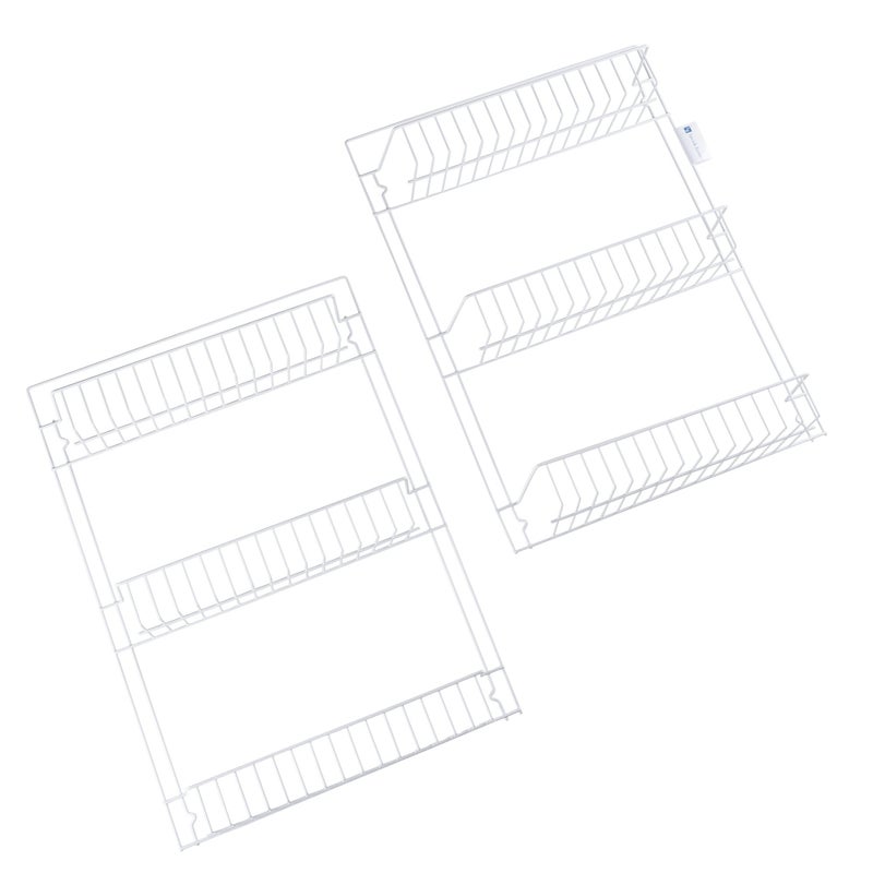 Lavish Home Over the Door Organizer - 6-Tier Adjustable Pantry Shelves and Rack for Kitchen Organization - Organization and Storage by Lavish Home (White) - Image 4