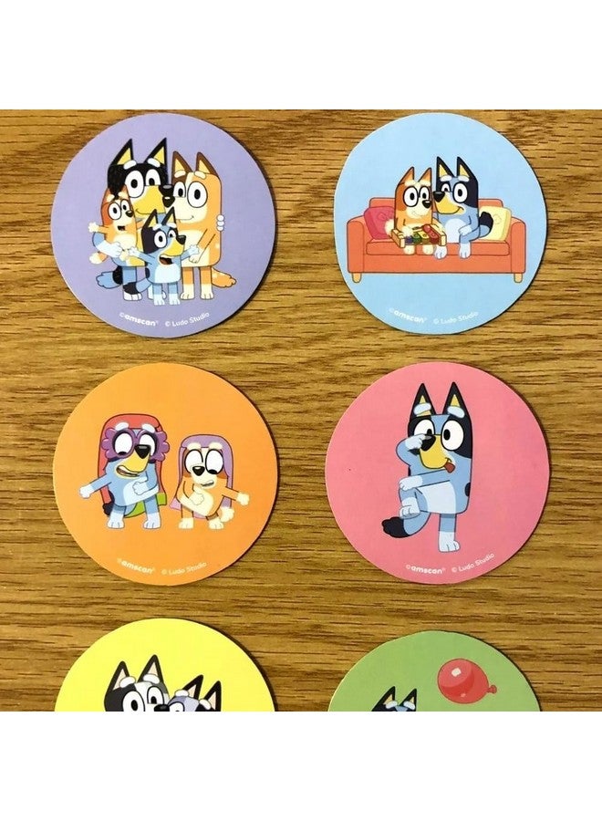 Amscan Vibrant Multicolor Bluey Paper Sticker Sheets - 10" x 8", 4 Sheets - Fun & Vibrant Collection for Kids & Fans - Image 4