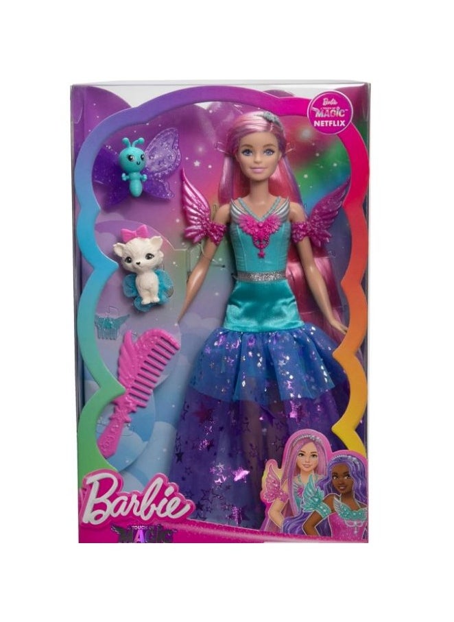 Barbie Barbie A Touch of Magic Malibu Doll with Two Fairytale Pets  - Image 2