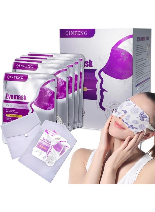 QinFeng - QINFENG 18 Packs Steam Eye Mask for Dry Eyes Eye Self Heating Masks Cornea Care Rest Disposable SPA Warm Eye Compress Sleep Mask Ideal for Christmas Gift (Unscented) - Image 1