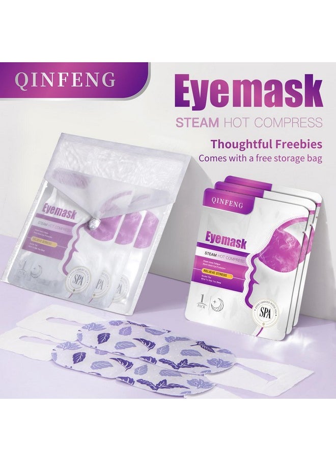 QinFeng - QINFENG 18 Packs Steam Eye Mask for Dry Eyes Eye Self Heating Masks Cornea Care Rest Disposable SPA Warm Eye Compress Sleep Mask Ideal for Christmas Gift (Unscented) - Image 1