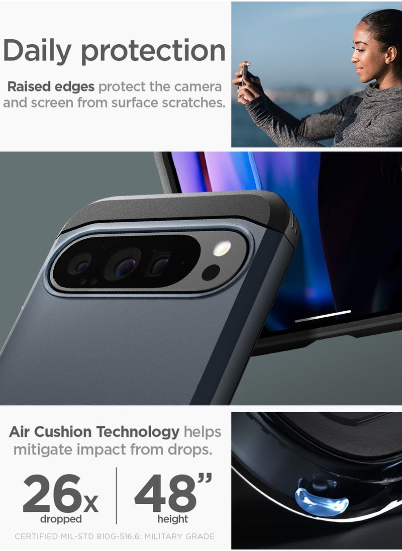 Spigen Tough Armor Google Pixel 9 Pro XL Case Cover with Extreme Impact Foam - Metal Slate  - Image 4