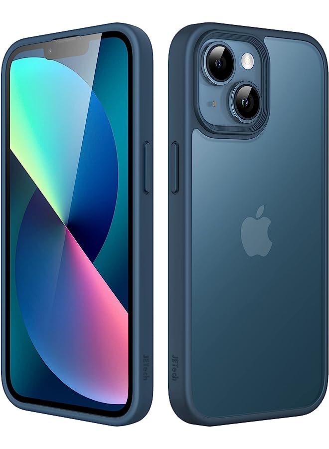 جي تيك حالة غير لامعة لـ iPhone 13 6.1 بوصة ، حماية من الدرجة العسكرية العسكرية ، وغطاء الهاتف الخلفي الشفاف المتجمد ، ومكافحة الأصابع (العاصفة الأزرق) - Image 1