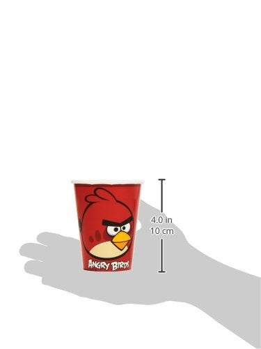 Amscan Fun-Filled Angry Birds Birthday Party Paper Cups (Pack of 8), Red, 9 oz - Image 2