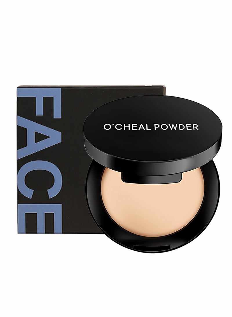 اوكيل بودرة مضغوطة معدنية مضغوطة، لمسة نهائية غير لامعة، مكياج خفيف الوزن للوجه، تركيبة نباتية، كريمي طبيعي، 8 جرام - مثالية كهدية عيد ميلاد للنساء - Image 1