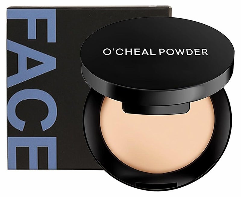 OCHEAL Pressed Mineral Veil Setting Powder Compact, Matte Finish Lightweight Face Makeup, Vegan Formula, Creamy Natural, 8g - Perfect for Stocking Stuffers for Women - Image 1