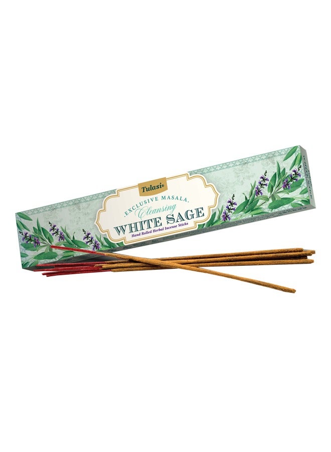 Tulasi Cleansing White Sage Masala Agarbathi Incense 15G - Image 2