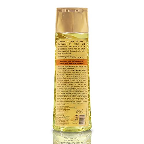 Emami 7-in-1 Hair Oil | Herbal Formula for Damage Control | Non-Sticky & Lightweight | Reduces Hair Fall & Dandruff | Strengthens Hair | 6.76 Fl Oz (200ml) - Image 2