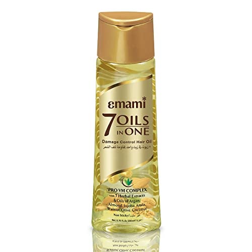 Emami 7-in-1 Hair Oil | Herbal Formula for Damage Control | Non-Sticky & Lightweight | Reduces Hair Fall & Dandruff | Strengthens Hair | 6.76 Fl Oz (200ml) - Image 1
