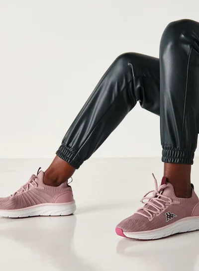 كابا Women's Textured Sports Shoes with Lace-Up Closure Pink