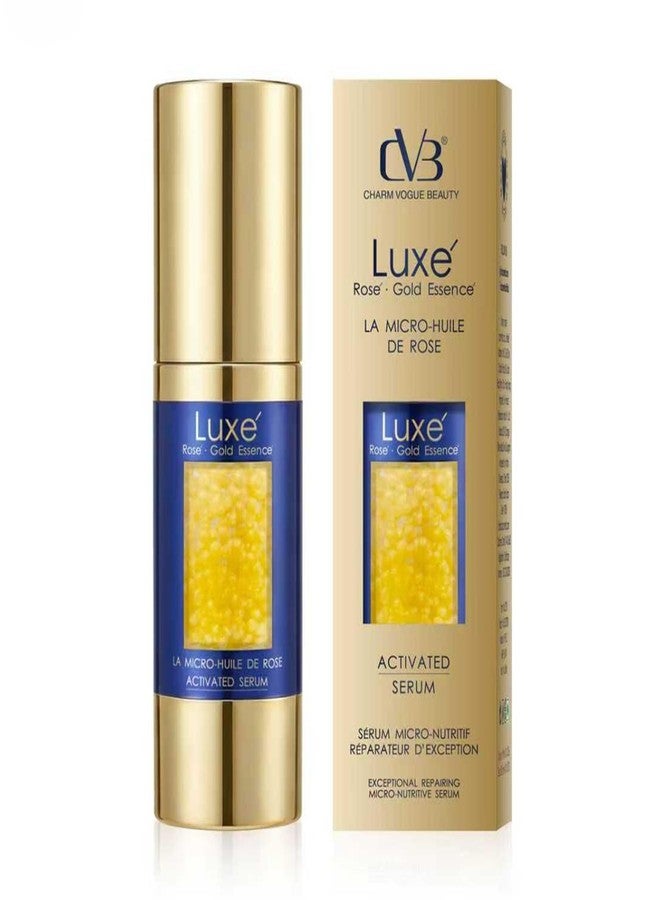 CVB C290 Luxe Rose Gold Activated Face Serum - Advanced Repairing Formula with Micro-Huile De Rose for Radiant Skin, 30ml - Image 1